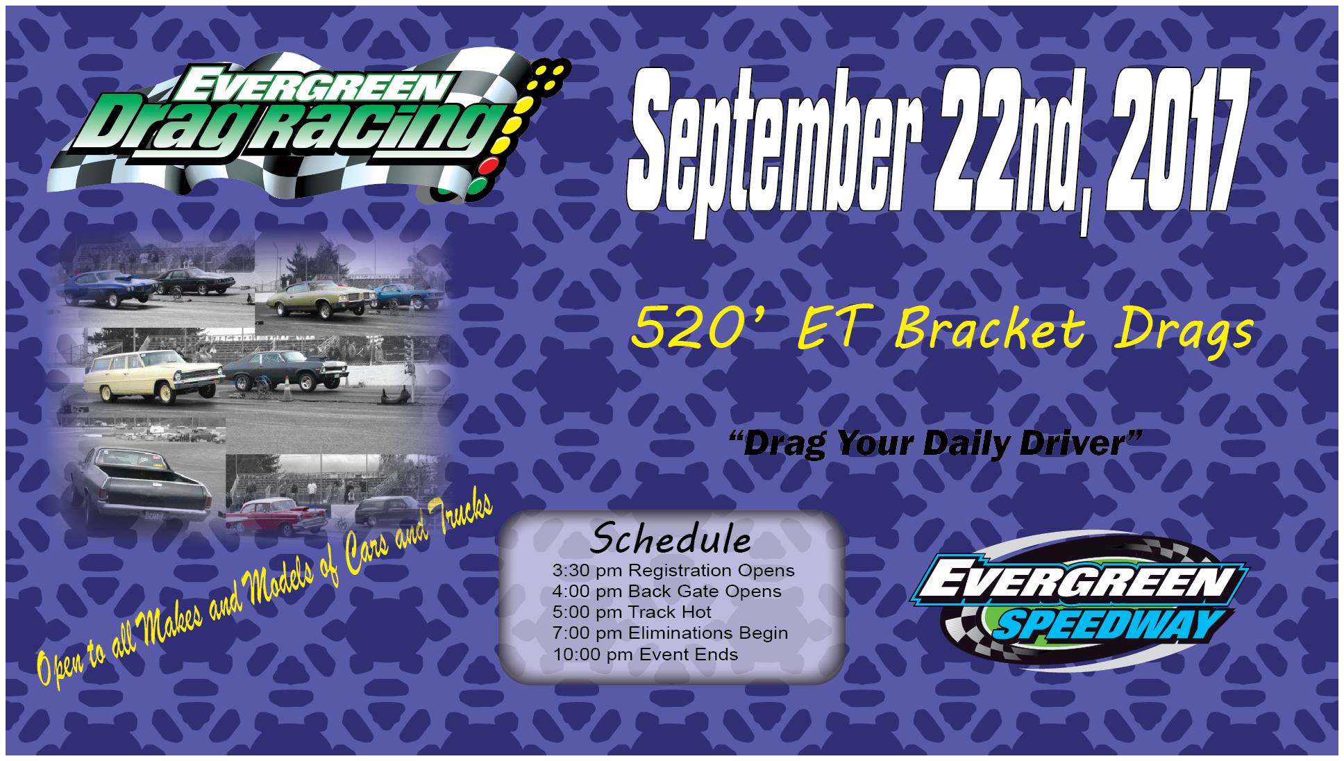 Evergreen Drag Racing- Friday September 22nd, 2017! – Evergreen Speedway