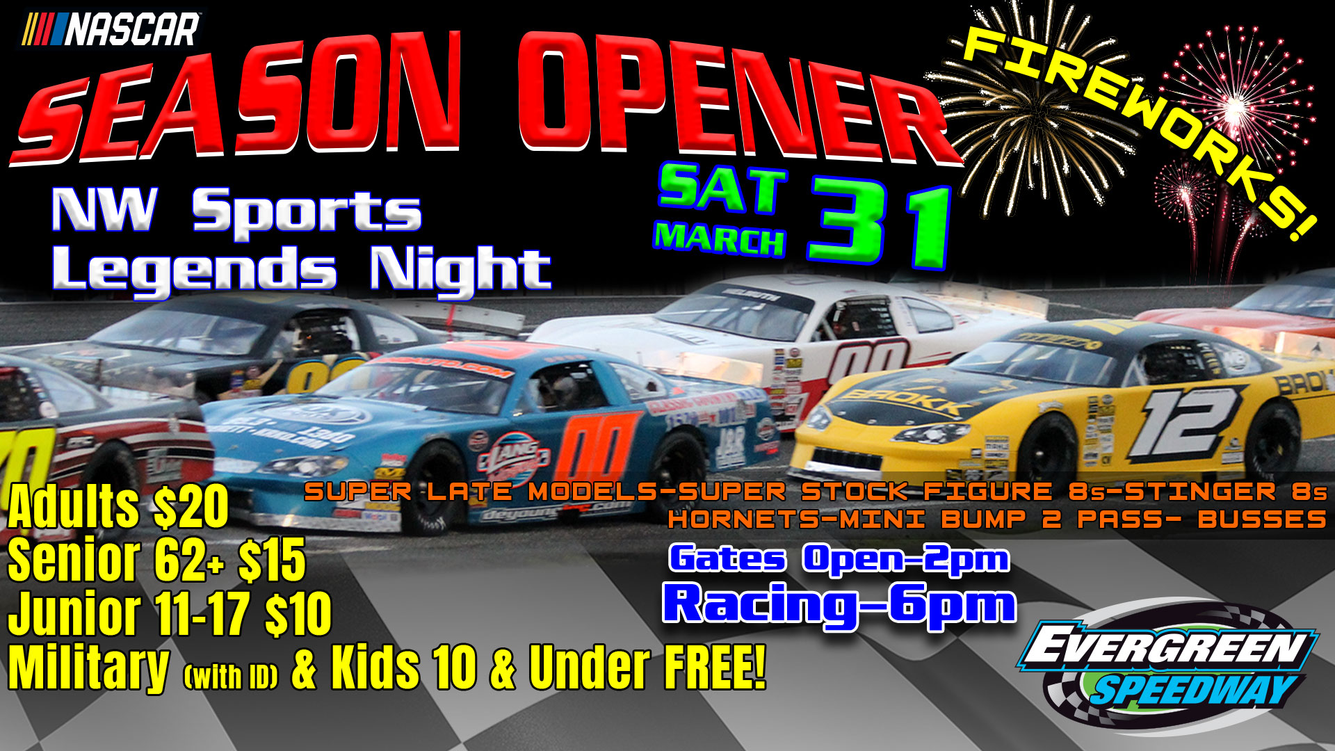 Evergreen Speedway 2018 Season Opener Track Celebrates New Surface and