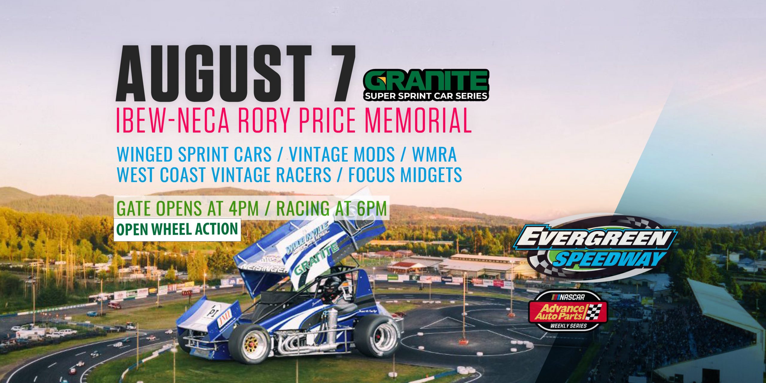 August 7th 2021 Rory Price Memorial Evergreen Speedway