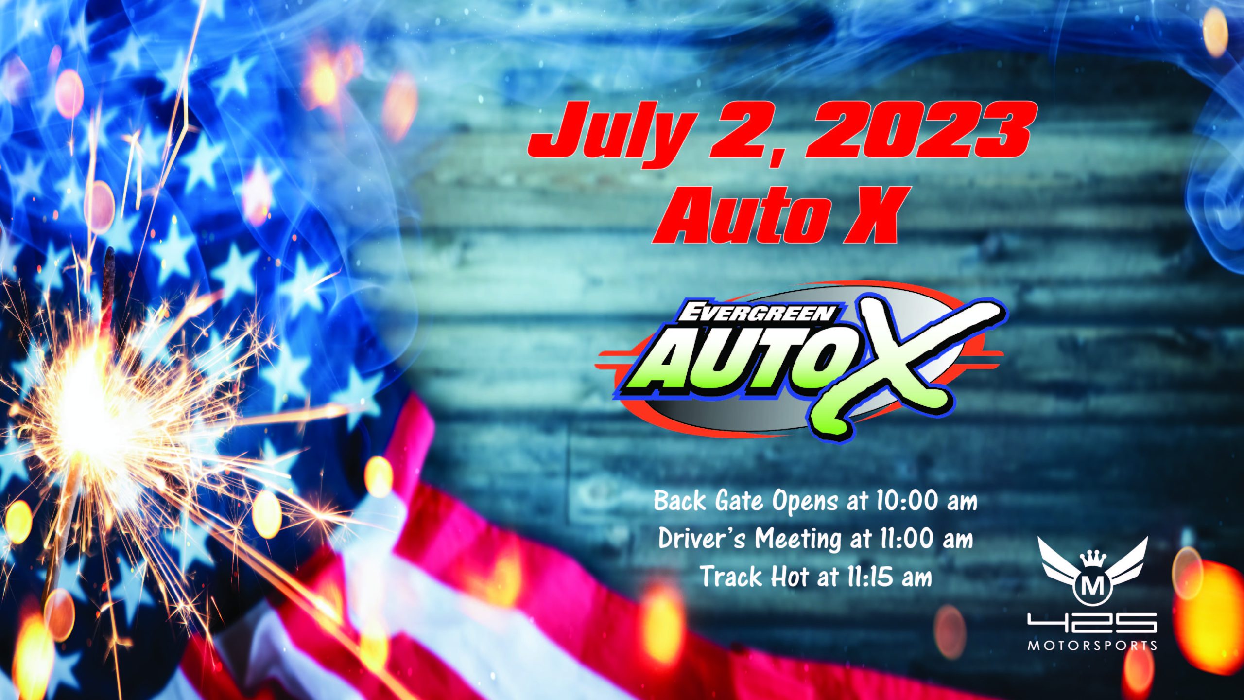 2023, July 2nd Auto X Powered by 425 Motorsports Evergreen Speedway