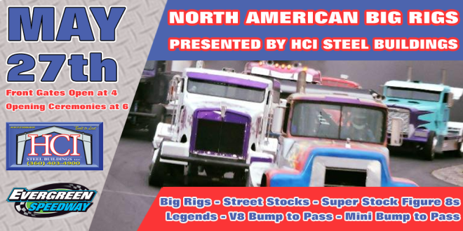 May 27th, 2023 North American Big Rigs Night #1 Presented By HCI Buildings