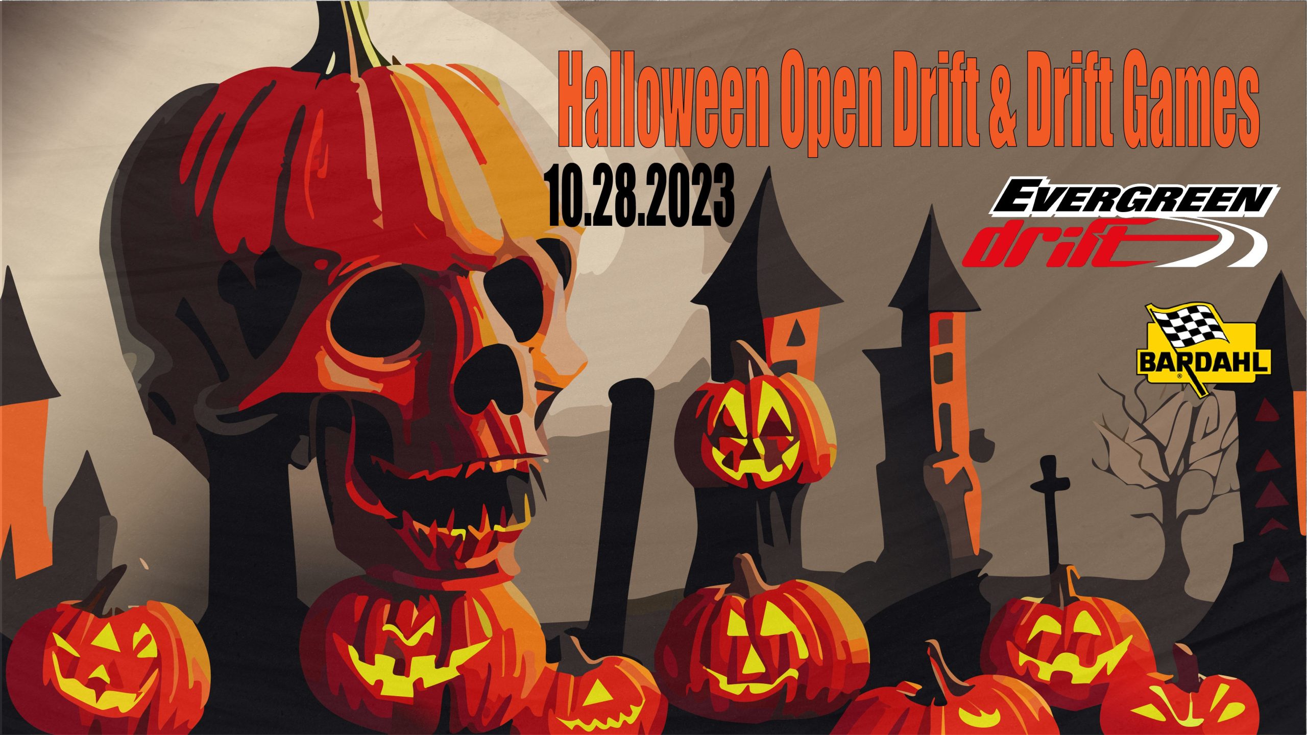 Halloween Open Drift & Drift Games Powered By Bardahl Evergreen Speedway