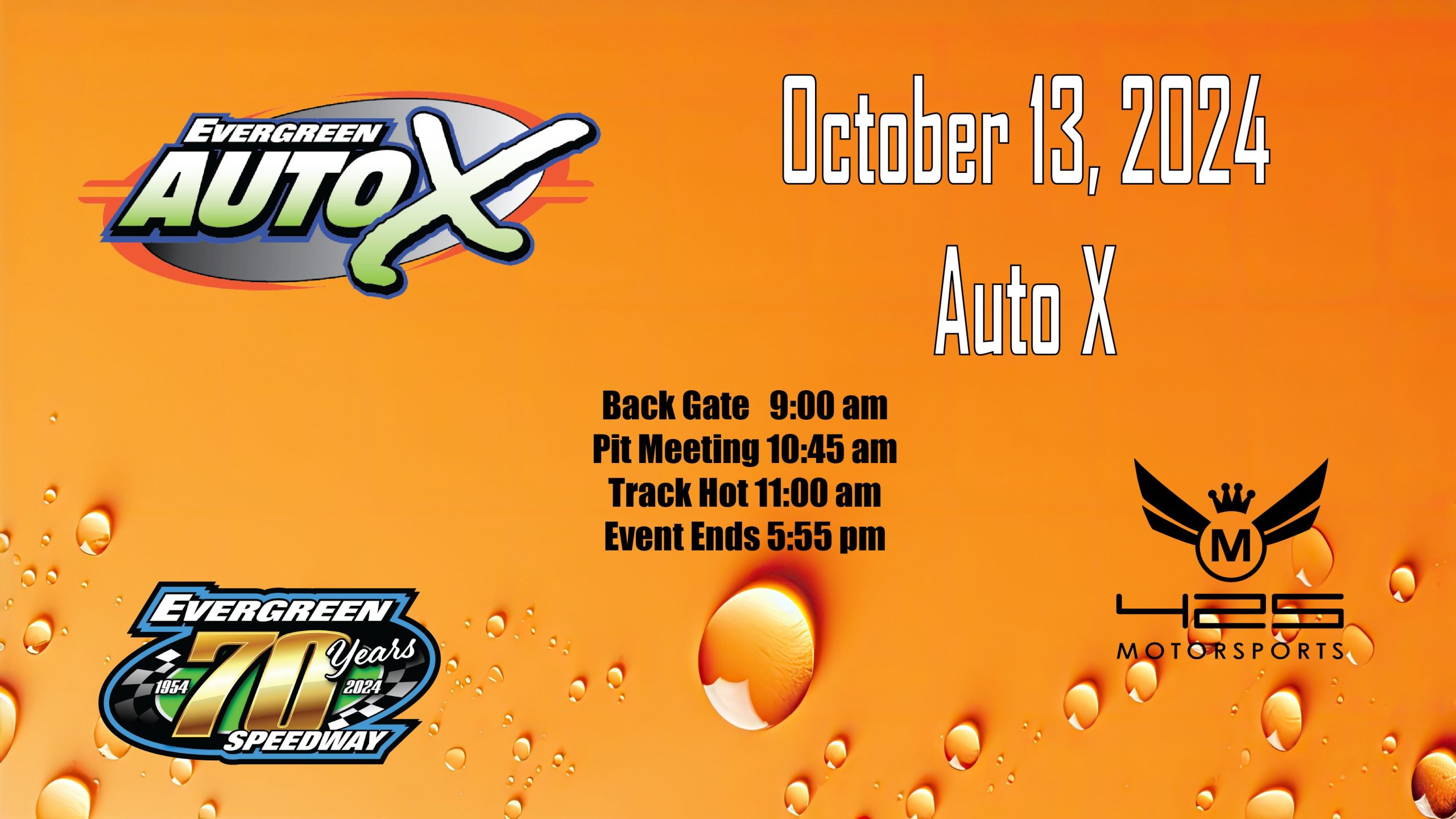 2024, October 13th Auto X Powered by 425 Motorsports Evergreen Speedway