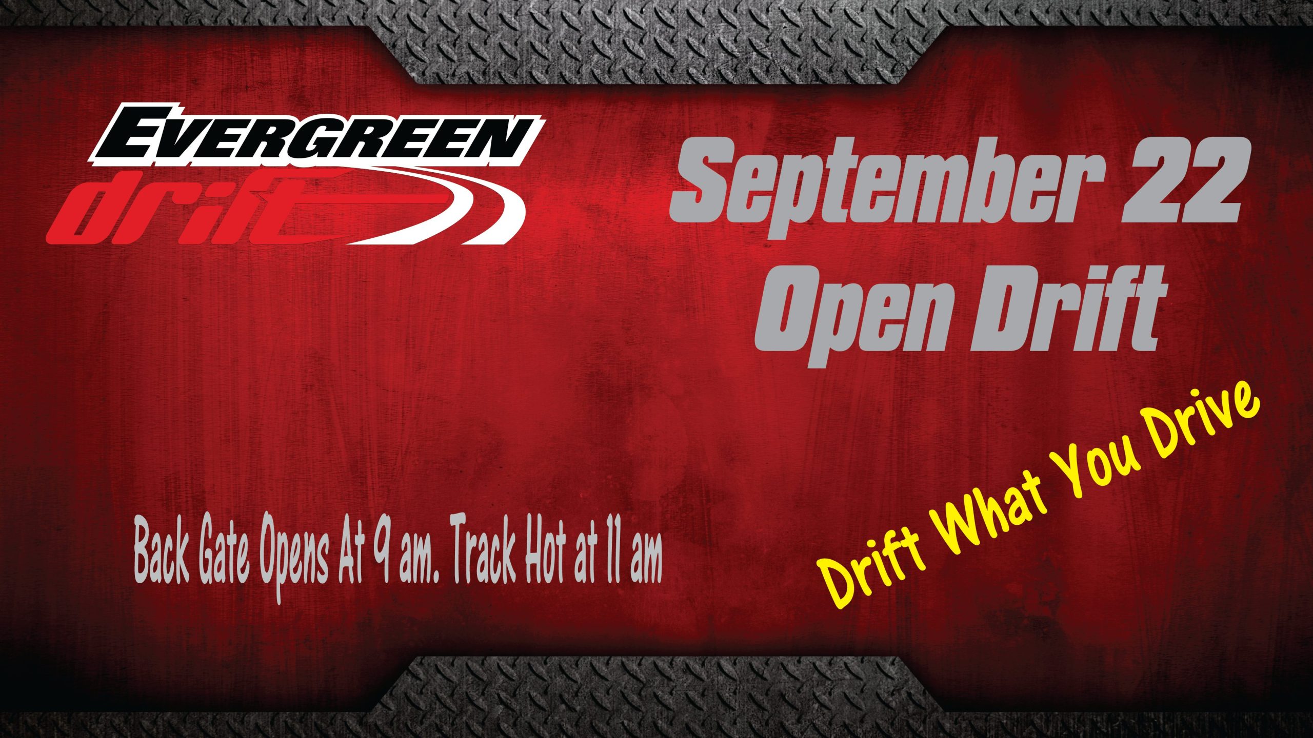 2024, September 22nd Open Drift Evergreen Speedway