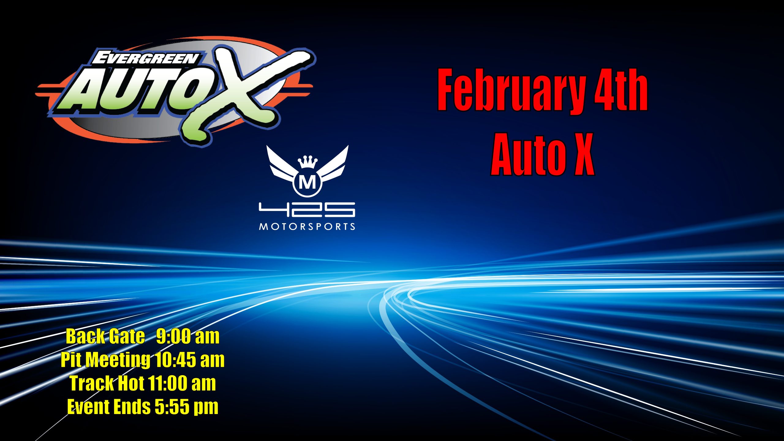 2024, February 4th Auto X Powered by 425 Motorsports Evergreen Speedway