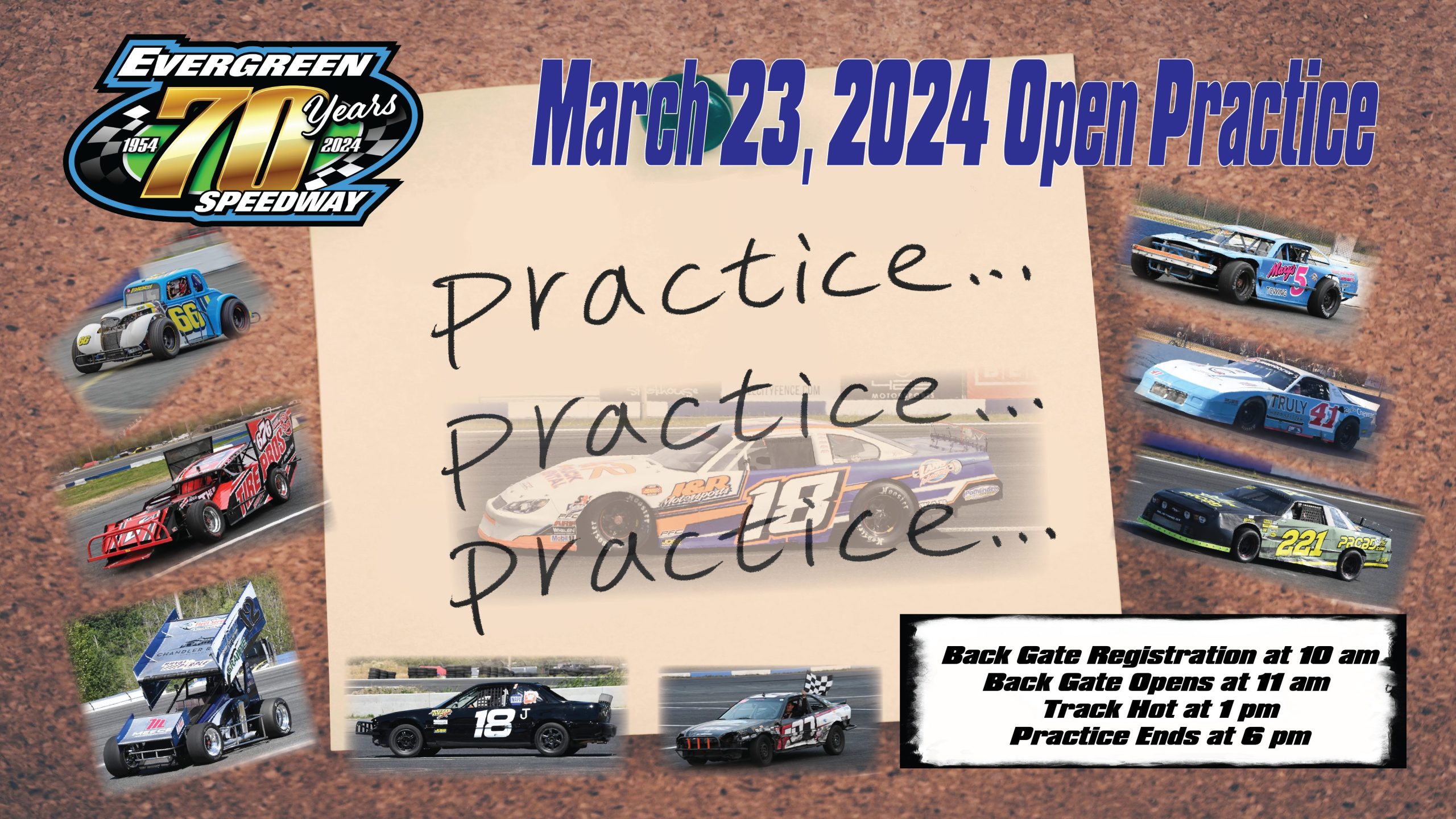 2024, March 23rd Open Practice Evergreen Speedway