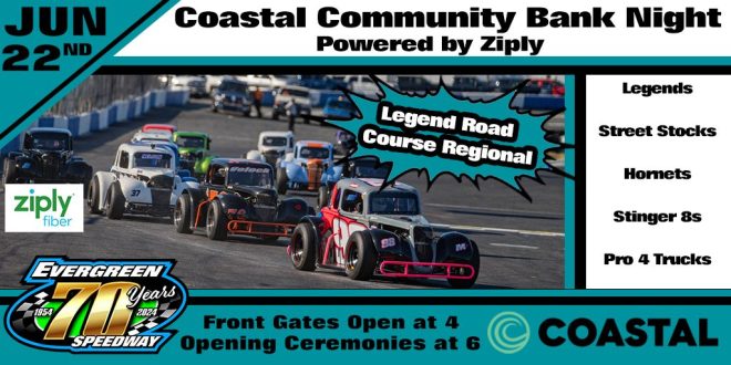 June 22nd, Coastal Community Bank Night