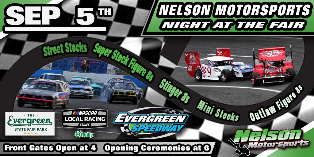 Saturday September 5th, 2026 Nelson Motorsports Night at the Fair