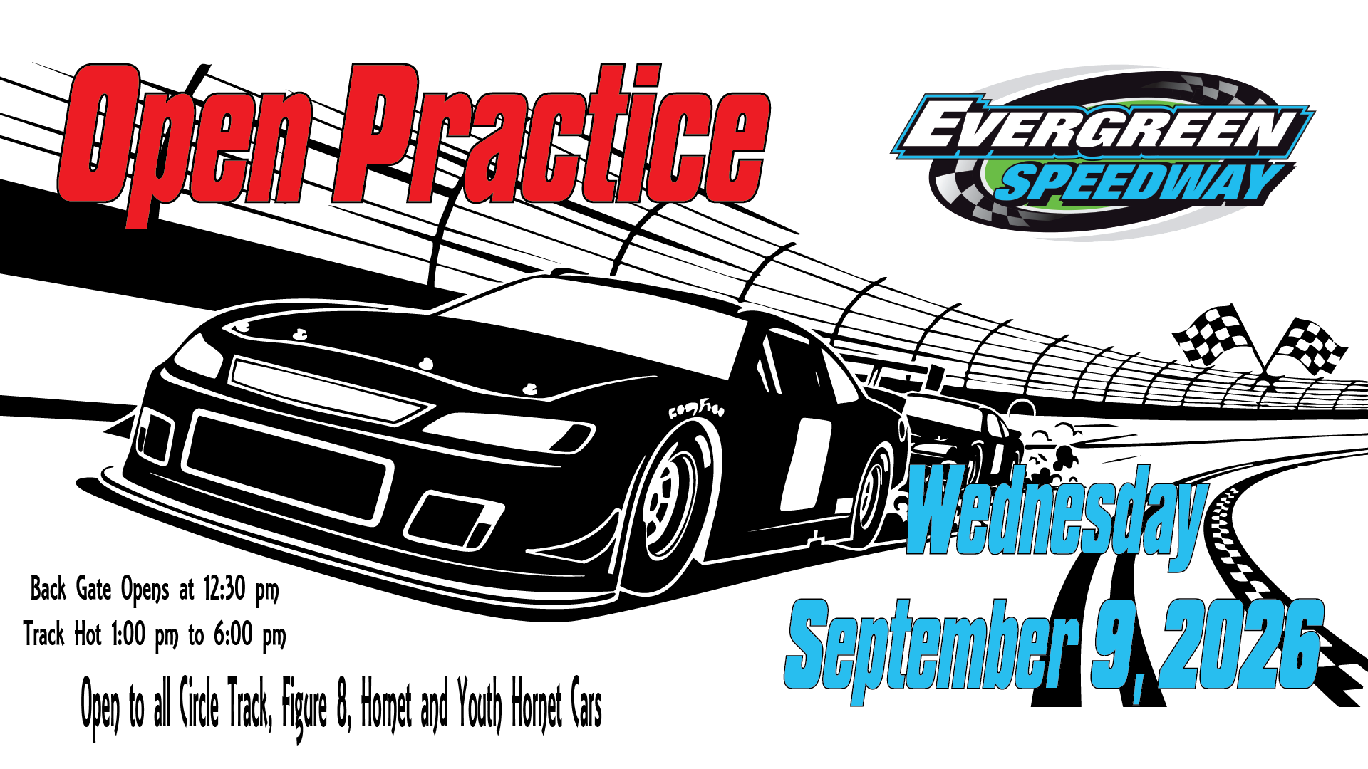 Wednesday, September 9th Open Practice – Evergreen Speedway